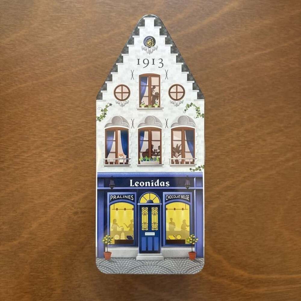 Leonidas Belgian Chocolate Tin House  - Empty